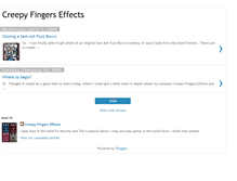 Tablet Screenshot of creepyfingerseffects.blogspot.com