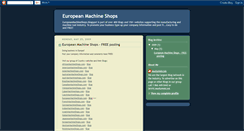 Desktop Screenshot of europeanmachineshops.blogspot.com