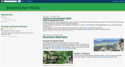 Desktop Screenshot of bayerischerwald.blogspot.com