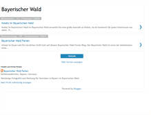 Tablet Screenshot of bayerischerwald.blogspot.com