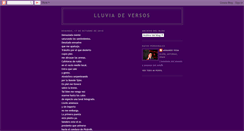 Desktop Screenshot of lluviadeversos.blogspot.com