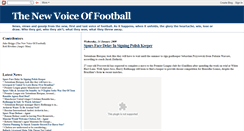 Desktop Screenshot of footballsnewvoice.blogspot.com