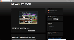 Desktop Screenshot of dawahbypoem.blogspot.com