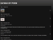 Tablet Screenshot of dawahbypoem.blogspot.com