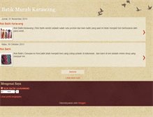 Tablet Screenshot of batikmurahkarawang.blogspot.com