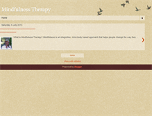 Tablet Screenshot of mindfulnesstherapy.blogspot.com