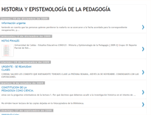 Tablet Screenshot of historiayepistemologiadelapedagogia.blogspot.com