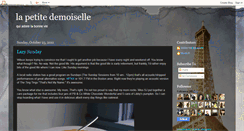 Desktop Screenshot of lapetitedemoiselle.blogspot.com