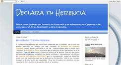 Desktop Screenshot of declaratuherencia.blogspot.com