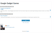 Tablet Screenshot of googlegadgetgames.blogspot.com