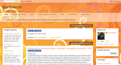 Desktop Screenshot of bioscienze.blogspot.com