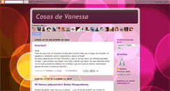 Desktop Screenshot of cosasdvanessa.blogspot.com