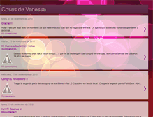 Tablet Screenshot of cosasdvanessa.blogspot.com