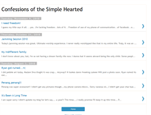 Tablet Screenshot of confessionsofthesimplehearted.blogspot.com