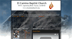 Desktop Screenshot of elcaminochurch.blogspot.com