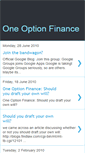 Mobile Screenshot of oneoption.blogspot.com