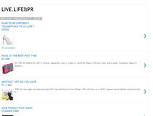 Tablet Screenshot of livelifeandpr.blogspot.com