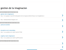 Tablet Screenshot of gestiondelaimaginacion.blogspot.com