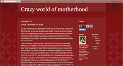Desktop Screenshot of crazyworldofmotherhood.blogspot.com
