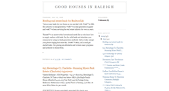 Desktop Screenshot of goodhousesinraleigh.blogspot.com