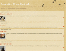 Tablet Screenshot of hommeanimal.blogspot.com