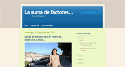 Desktop Screenshot of lasumadefactores.blogspot.com