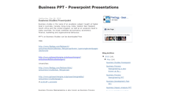 Desktop Screenshot of businessppts.blogspot.com