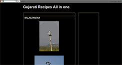 Desktop Screenshot of gujaratirecipesallinone.blogspot.com