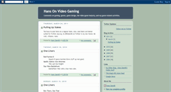 Desktop Screenshot of hansonvideogaming.blogspot.com