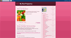 Desktop Screenshot of myrawpregnancy.blogspot.com