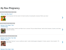 Tablet Screenshot of myrawpregnancy.blogspot.com