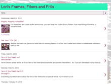 Tablet Screenshot of lorisframesfibersandfrills.blogspot.com