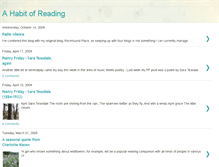 Tablet Screenshot of ahabitofreading.blogspot.com