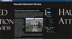 Desktop Screenshot of hauntedattractionreview.blogspot.com