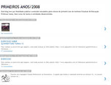 Tablet Screenshot of primeirosisaias2008.blogspot.com