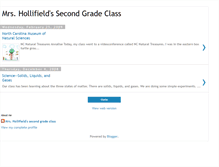 Tablet Screenshot of mrshollifieldssecondgradeclass.blogspot.com
