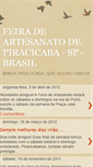 Mobile Screenshot of feiradeartesanatodepiracicaba.blogspot.com