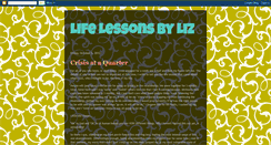 Desktop Screenshot of lifelessonsbyliz.blogspot.com