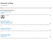 Tablet Screenshot of internetiseasy.blogspot.com