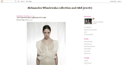 Desktop Screenshot of aleksandrawisniewska.blogspot.com