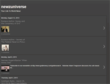 Tablet Screenshot of newzuniverse.blogspot.com