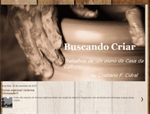 Tablet Screenshot of buscandocriar.blogspot.com