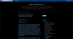 Desktop Screenshot of acricmexico.blogspot.com