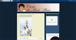 Desktop Screenshot of cantodeminhalma.blogspot.com