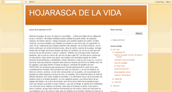 Desktop Screenshot of hojarascadelavida.blogspot.com