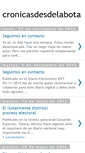 Mobile Screenshot of cronicasdesdelabota.blogspot.com