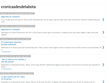 Tablet Screenshot of cronicasdesdelabota.blogspot.com