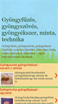 Mobile Screenshot of gyongyfuzes-gyongyszoves.blogspot.com