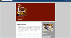 Desktop Screenshot of cynicallibrarian.blogspot.com