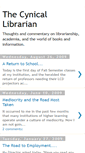 Mobile Screenshot of cynicallibrarian.blogspot.com